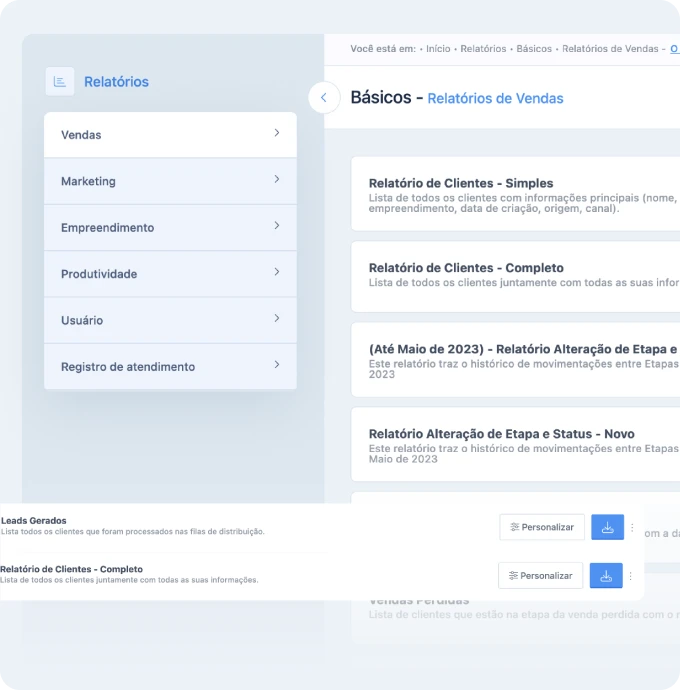 Relatórios em Excel prontos para análise